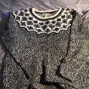 Sweater, size XL, Bass, black and white, super cozy